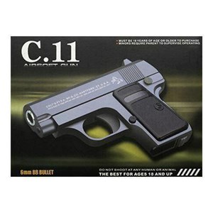 تفنگ اسباب بازی کلت فلزی ساچمه ای ایرسافت گان مدل AIRSOFT GUN C.11_اسباب بازی