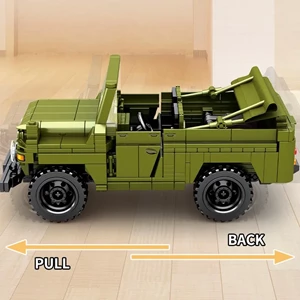 لگو تکنیک جیپ ارتشی سبز 662 قطعه مدل SEMBO 705700 BJ212_اسباب بازی