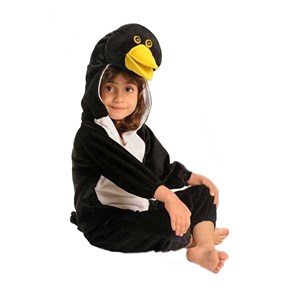 عروسک تن پوش حیوانات شادی رویان مدل کلاغ (سایز 1)