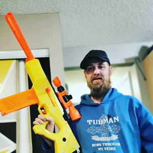 تفنگ اسباب بازی تیر اسفنجی نرف Nerf مدل Fortnite Basr-L _اسباب بازی