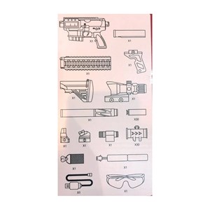 تفنگ اسباب بازی مسلسل شارژی تیر اسفنجی دوربین دار مدل SOFT BULLET LAUNCHER M416_اسباب بازی