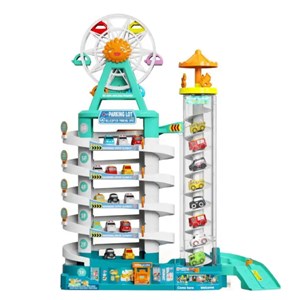 پارکینگ طبقاتی چرخ و فلک دار موزیکال مدل FERRIS WHEEL PARKING BULDING_اسباب بازی