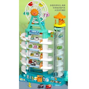 پارکینگ طبقاتی چرخ و فلک دار موزیکال مدل FERRIS WHEEL PARKING BULDING_اسباب بازی
