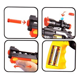 تفنگ اسباب بازی تیر ژله ای و فومی مدل Conqueror_اسباب بازی