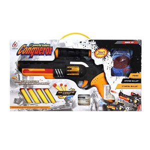 تفنگ اسباب بازی تیر ژله ای و فومی مدل Conqueror_اسباب بازی
