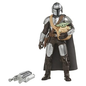 اکشن فیگور 30 سانتی مندلورین به همراه بیبی یودا مدل Hasbro - Star Wars - Galactic Action - The Mandalorian and Grogu Interactive Electronic 12-Inch-Scale Figures_اسباب بازی