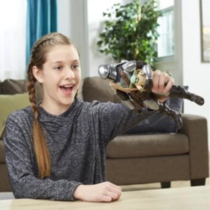 اکشن فیگور 30 سانتی مندلورین به همراه بیبی یودا مدل Hasbro - Star Wars - Galactic Action - The Mandalorian and Grogu Interactive Electronic 12-Inch-Scale Figures_اسباب بازی