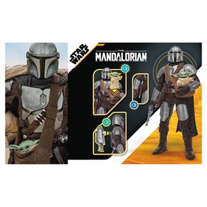 اکشن فیگور 30 سانتی مندلورین به همراه بیبی یودا مدل Hasbro - Star Wars - Galactic Action - The Mandalorian and Grogu Interactive Electronic 12-Inch-Scale Figures_اسباب بازی