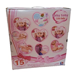 عروسک دخترانه جدید بیبی توبی 15 کاره مدل baby toby cute baby 15 fumctions_اسباب بازی
