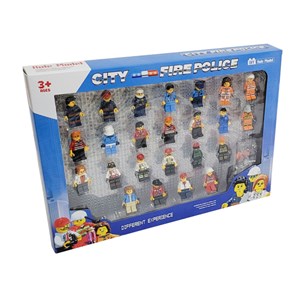 اکشن فیگور لگو مینی پلیس شهر مجموعه 24 عددی مدل City fire police minifigure 24 pcs_اسباب بازی