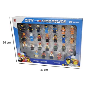 اکشن فیگور لگو مینی پلیس شهر مجموعه 24 عددی مدل City fire police minifigure 24 pcs_اسباب بازی
