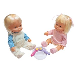 عروسک دوقلو دختر و پسر حسود warm baby وارم بی بی_اسباب بازی