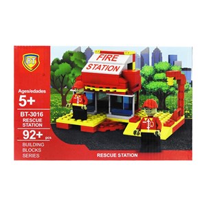 لگو سیتی ایستگاه آتش نشانی 92 قطعه مدل BT-3016_اسباب بازی