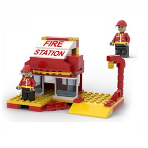 لگو سیتی ایستگاه آتش نشانی 92 قطعه مدل BT-3016_اسباب بازی