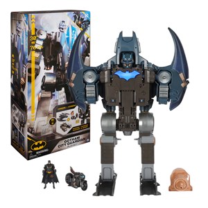 ست جنگی 4 در 1 نگهبان 76 سانتی شهر گاتهام بتمن مدل Spin Master - DC Comics - Batman Gotham City Guardian Playset - 4 in 1 Transformation_اسباب بازی