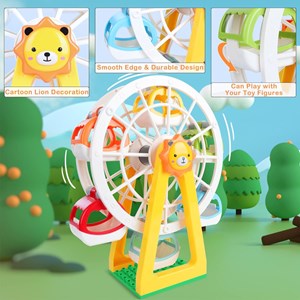 لگو دوپلو دو حالته شهربازی و چرخ و فلک 182 قطعه مدل LXA919_اسباب بازی