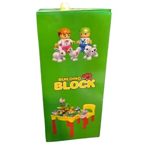 میز و صندلی لگو بازی همراه با 67 قطعه لگو ( میز چند کاره همراه با صندلی ) مدل lxA864_اسباب بازی