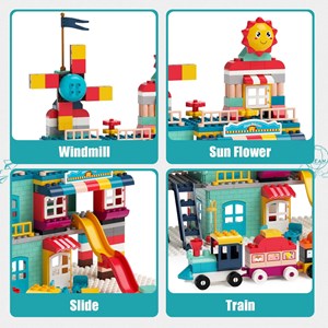 لگو دوپلو شهربازی همراه با قطار 307 قطعه مدل LXA921_اسباب بازی