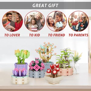 لگو کریتور پک 6 تایی گل های ساکولنت 517 قطعه مدل 525 Lego Plant_اسباب بازی