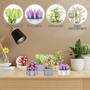 لگو کریتور پک 6 تایی گل های ساکولنت 517 قطعه مدل 525 Lego Plant_اسباب بازی