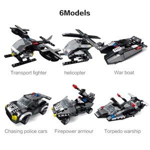 لگو تکنیک هلیکوپتر نظامی 766 قطعه 6 در 1 مدل SWAT 6749_اسباب بازی