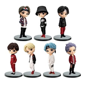 اکشن فیگور 16 سانتی گروه بی تی اس کیوپاسکت مجموعه 7 عددی BTS Standing Action Figure_اسباب بازی