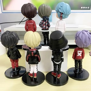 اکشن فیگور 16 سانتی گروه بی تی اس کیوپاسکت مجموعه 7 عددی BTS Standing Action Figure_اسباب بازی
