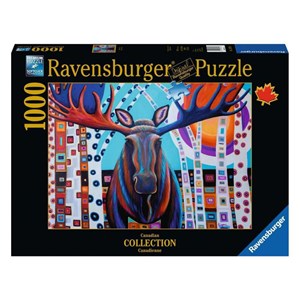 پازل 1000 قطعه راونزبرگر Ravensburger طرح گوزن زمستانی_اسباب بازی