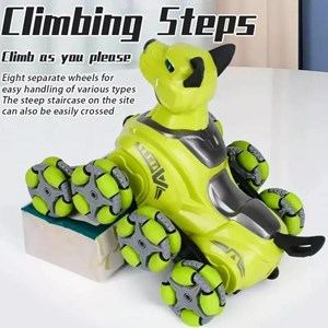 ربات اسباب بازی سگ ملق زن هشت چرخ کنترلی شارژی_اسباب بازی