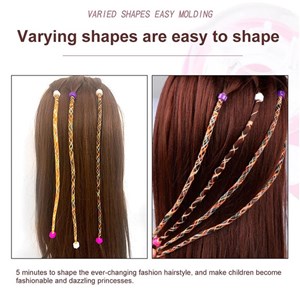 ست اسباب بازی لوازم آرایشی دستگاه بافت مو همراه با نخ رنگی و مهره_اسباب بازی