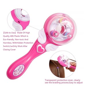 ست اسباب بازی لوازم آرایشی دستگاه بافت مو همراه با نخ رنگی و مهره_اسباب بازی