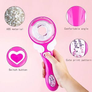 ست اسباب بازی لوازم آرایشی دستگاه بافت مو همراه با نخ رنگی و مهره_اسباب بازی