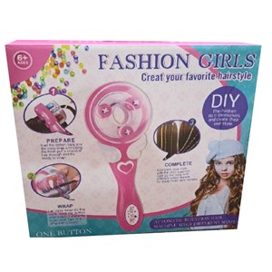 ست اسباب بازی لوازم آرایشی دستگاه بافت مو همراه با نخ رنگی و مهره_اسباب بازی