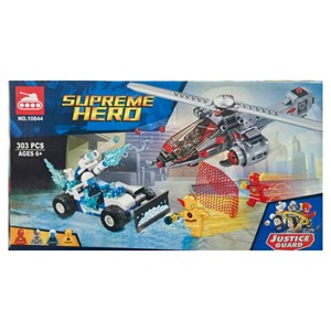 لگو دی سی هلیکوپتر فلش و ماشین قاتل یخ زده سوپر هیرو 303 قطعه سری مدل Supreme Hero 10844_اسباب بازی