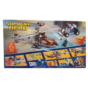 لگو دی سی هلیکوپتر فلش و ماشین قاتل یخ زده سوپر هیرو 303 قطعه سری مدل Supreme Hero 10844_اسباب بازی