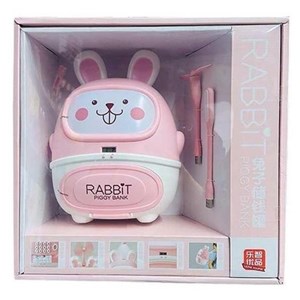 گاوصندوق رمز دار باتری خور طرح خرگوش دارای چراغ و پنکه_اسباب بازی