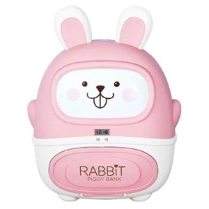 گاوصندوق رمز دار باتری خور طرح خرگوش دارای چراغ و پنکه_اسباب بازی