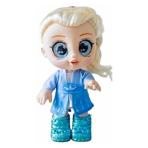 عروسک چشم درشت فروزن السا همراه با کیف و اکسسوری_اسباب بازی