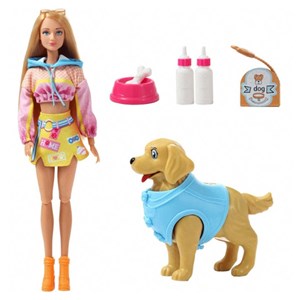 عروسک باربی دفا لوسی همراه با سگ و وسایل مدل 8485 Barbie Defa Lucy_اسباب بازی