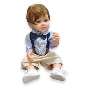 عروسک سیلیکونی پسر بچه همراه با وسایل_اسباب بازی