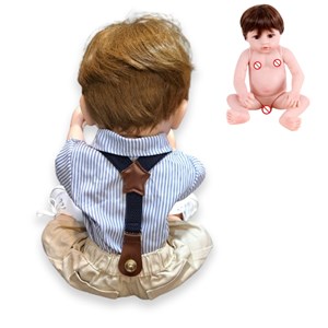 عروسک سیلیکونی پسر بچه همراه با وسایل_اسباب بازی