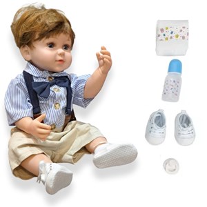 عروسک سیلیکونی پسر بچه همراه با وسایل_اسباب بازی