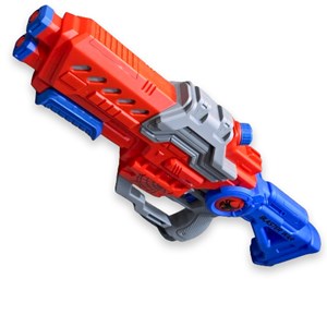 تفنگ اسباب بازی آب پاش شارژی آبی قرمز_اسباب بازی