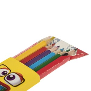 مداد رنگی 6 رنگ مقوایی آریا ARYA