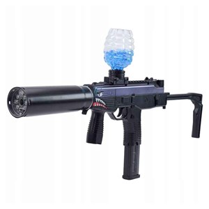 تفنگ اسباب بازی شارژی تیر ژله ای لیزردار مدل MP9_اسباب بازی