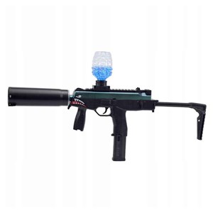 تفنگ اسباب بازی شارژی تیر ژله ای لیزردار مدل MP9_اسباب بازی
