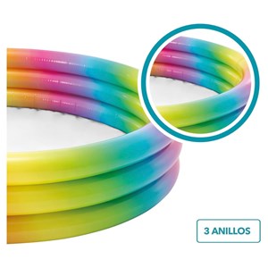 استخر بادی طرح رنگین کمان اینتکس intex مدل 58439_اسباب بازی