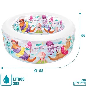 استخر بادی عمیق با طرح آکواریوم اینتکس intex_اسباب بازی