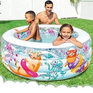 استخر بادی عمیق با طرح آکواریوم اینتکس intex_اسباب بازی