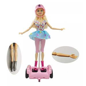 عروسک باربی اسکوتر سوار کنترلی 30 سانتی_اسباب بازی